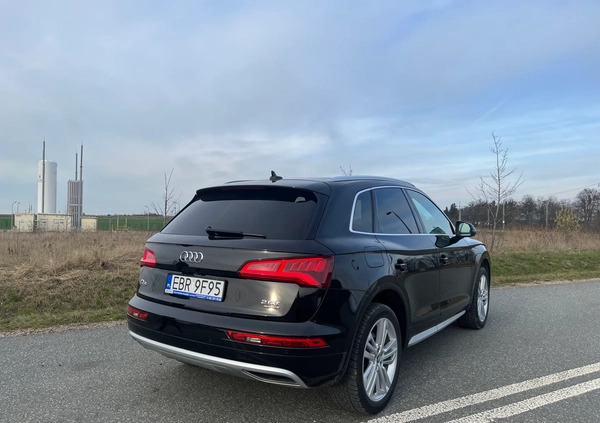 Audi Q5 cena 123900 przebieg: 100738, rok produkcji 2018 z Brzeziny małe 667